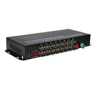 1 par de modo único escritorio RS485 16 canales devolver datos de vídeo de fibra convertidor - Product Image 4