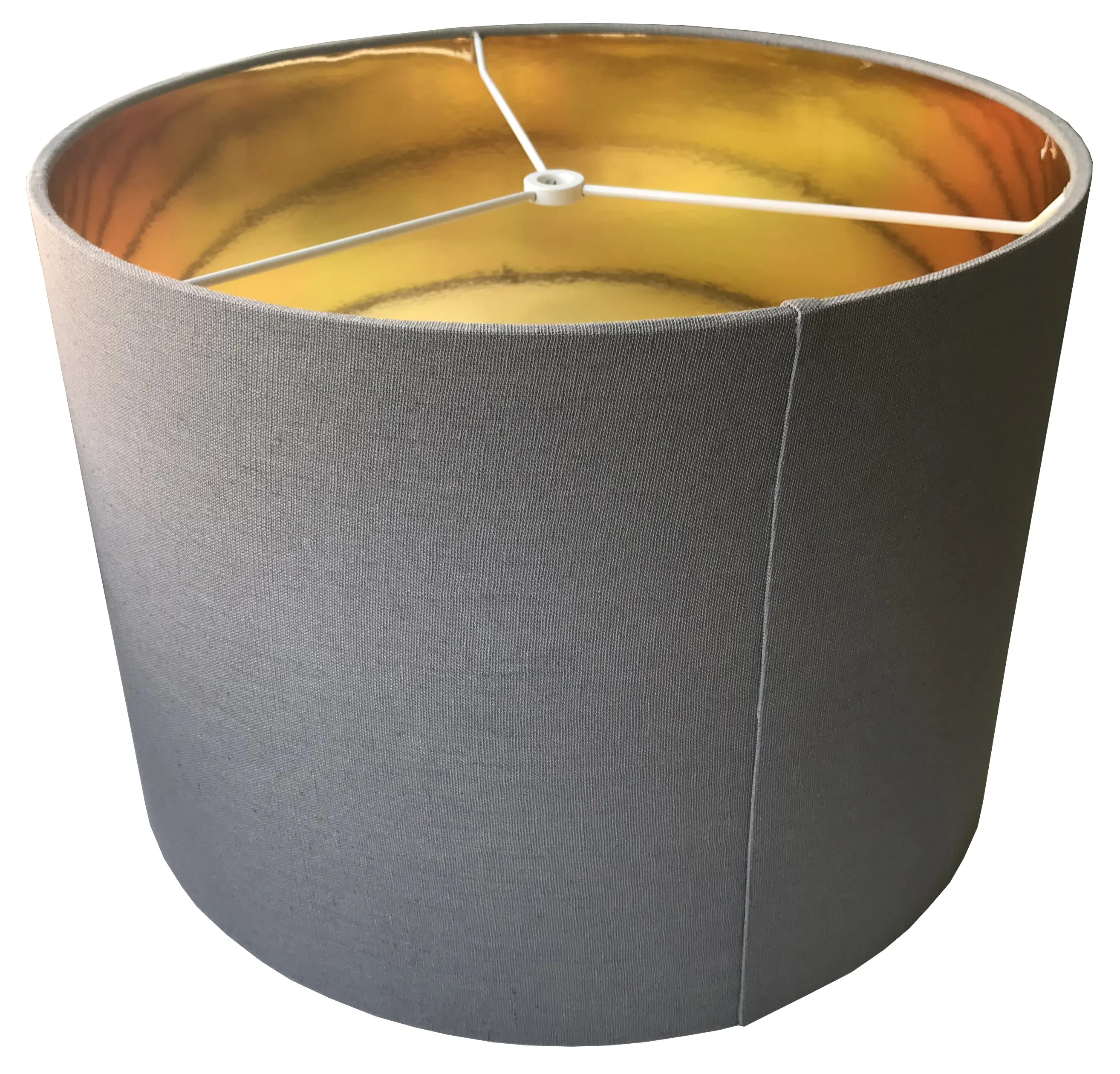 Fabric Light Shade Contemporary Drum Designer Modern Fabric Copper Ceiling Light Shade