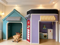 Aire de jeux intérieure interactive et ludique pour enfants, avec conception personnalisable, thème ville et parc d'attractions commercial, équipement de jeu de rôle
