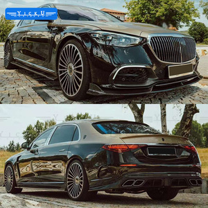 YICKU Kit de carrosserie en Fiber de carbone <span class=keywords><strong>s</strong></span>èche becquet d'aile supérieure à lèvre avant pour <span class=keywords><strong>mercedes</strong></span>-benz <span class=keywords><strong>S</strong></span>-CLASS W223 <span class=keywords><strong>Maybach</strong></span> S480 580 <span class=keywords><strong>680</strong></span> mise à niveau Style MSY - Product Image 4