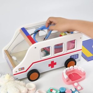 2022 giochi di ruolo finti Pull-along ambulanza Car Set bellissimi giochi da dottore - Product Image 5