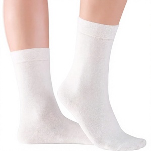 Calcetines de Algodón Orgánico para Mujer, Transpirables, Tejidos, Casuales, de Color Sólido, Antideslizantes, para Uso Diario en Primavera, Precio Económico, OEM - Product Image 1