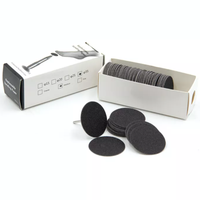 100 pièces de papier abrasif pour soins des pieds, outil de suppression des callosités et des cuticules, lime pour manucure des ongles