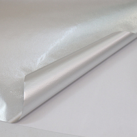 Ruban Adhésif Composé en Aluminium Simple Face 50m Résistant aux Hautes Températures Imperméable Anti-explosion PET Argent Acrylique Urgence
