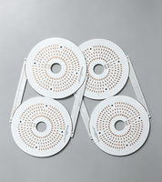 PCB MCPCB en aluminium rond LED personnalisé OEM, épaisseur 1,5 mm, cuivre 70 µm, circuit imprimé gravé pour éclairage LED