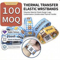 Bracelet intelligent réutilisable en tissu extensible confortable, tissé, avec puce RFID 1K, étanche, pour l'accès aux événements