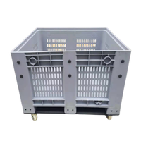JOIN 1200*1000 Conteneur de stockage en vrac Boîte à palettes en plastique PE-HD pliable pour emballage de batterie de voiture