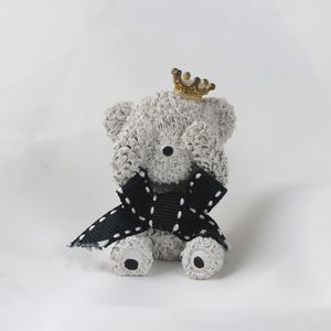 Симпатичный белый ароматизированный керамический ароматический камень в форме медведя автомобильный вентиляционный зажим ароматизатор фарфоровые цветы ароматизатор эфирных масел диффузор - Product Image 4