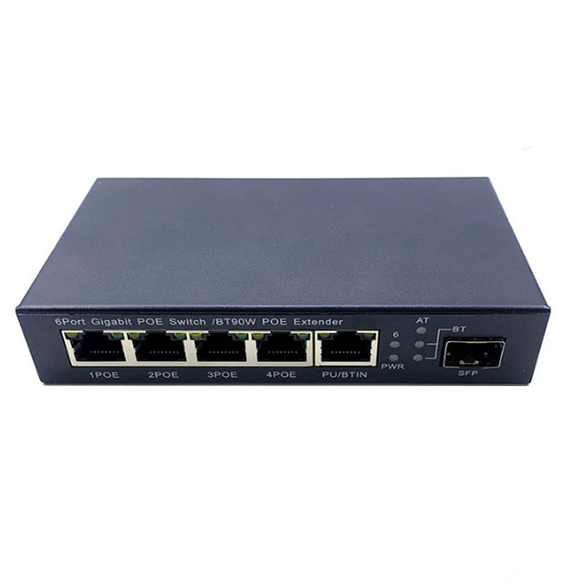 5 Gigabit POE 802.3BT/CLASS8 Industrial-grade Switch 48V 3A 802.3bt 5 Port POE Switcher