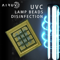 LED COB UVC personnalisées de la série 6060, 7-10W, 250-280nm, pour la stérilisation des purificateurs d'air, des purificateurs d'eau et des machines à laver dans les hôpitaux et les soins intensifs