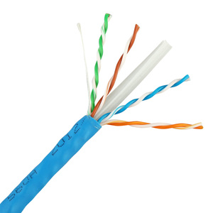 Nhà Máy Nhà sản xuất giá CAT5e CAT6 UTP cáp mạng Cáp màu xanh 300M 23/24AWG CCA CAT5e CAT6 LAN Cáp cho Internet - Product Image 4