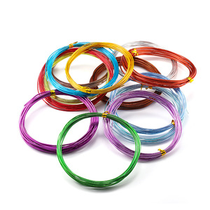 Alambre de Aluminio de Colores de 0.6-3mm, Material para Manualidades y Joyería, Alambre Anodizado y Plateado para Proyectos Hechos a Mano - Product Image 1