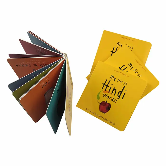 Дешевая Высококачественная детская карточка на заказ, полноцветная детская картонная книга в твердом переплете, детская книга с принтом