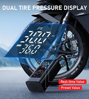 Manomètre portable sans fil 150 PSI, écran LCD double et lumière LED, gonfleur de pneus, mini compresseur d'air portable à vendre