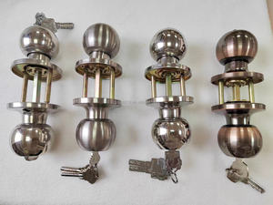 Cerradura de pomo de puerta redonda de acero inoxidable de grado 304 a granel de diseño moderno 60mm Backset con 3 Llaves para uso residencial y comercial - Product Image 2