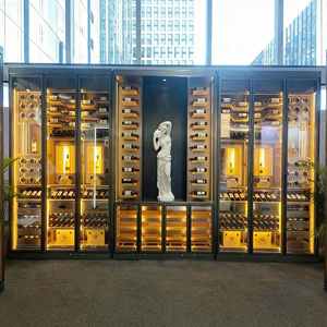 Vitrine Réfrigérée de Luxe Personnalisable pour Vins et Boissons - Cave à Vin Moderne pour Expositions en Magasin - Product Image 3