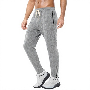 Mens Sweatpants with Zipper Pockets <b>Slim</b> Fit <b>Joggers</b> Workout Pants for Athletic Gym Bodybuilding Training - Product Image 1