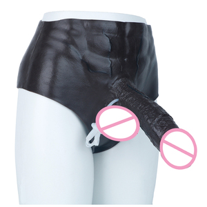 Pantalon réaliste avec pénis en silicone de 8,26 pouces pour stimulation anale et du point G, effet éjaculation, produits érotiques - Product Image 5