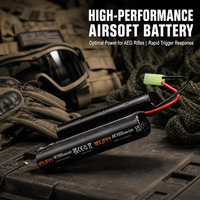 Batterie NiMH rechargeable haute décharge 2/3A 1600mAh 9.6V 8.4V pour Airsoft, pack de batteries AA AAA Ni-Mh pour fusil électrique AEG