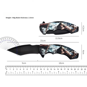 Nouveau couteau en acier inoxydable imprimé en 3D, manche tout en acier, multifonctionnel, pour le camping en plein air, la chasse, la survie, couteau de survie DIY OEM, pointe tombante - Product Image 6