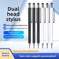Stylet capacitif en métal pour écran tactile de smartphones et tablettes, compatibilité universelle, design portable avec clip, compatible avec iPad