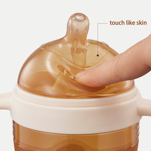 150ml 5oz <span class=keywords><strong>SANS</strong></span> BPA <span class=keywords><strong>Biberon</strong></span> à col large <span class=keywords><strong>Biberon</strong></span> en silicone naturel pour bébés allaités mamelon en forme de sein - Product Image 5