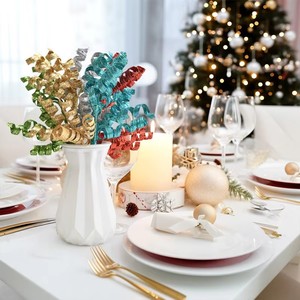 Tiges bouclées scintillantes, <span class=keywords><strong>brindilles</strong></span> <span class=keywords><strong>en</strong></span> spirale pour arbre <span class=keywords><strong>de</strong></span> Noël, décorations pour vases <span class=keywords><strong>de</strong></span> fêtes, centres <span class=keywords><strong>de</strong></span> table, fêtes et décoration intérieure - Product Image 5