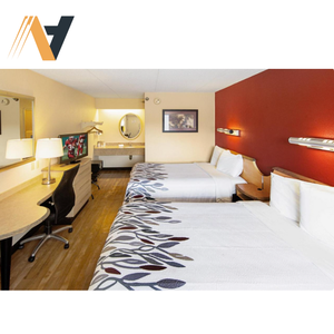 OEM Red Roof Inn Hotel Wood Interior Design Project Specializes in Providing Luxurious <b>Plastic</b> Bedroom <b>Furniture</b> - Product Image 2
