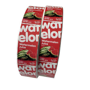 Etiqueta Adhesiva Personalizada con Logotipo para Botellas de Jugo, Etiqueta para Envases de Alimentos y Bebidas - Product Image 1