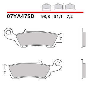 Per Brembo pastiglie freno moto anteriori Standard compatibili con Yamaha YZ 250 08-21 - Product Image 1