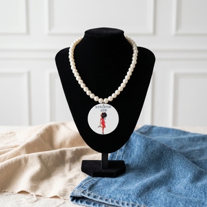 Collar de madera para fiesta, joyería de moda, para hermandades universitarias, organizaciones femeninas, y chicas de la hermandad griega Delta - Product Image 5