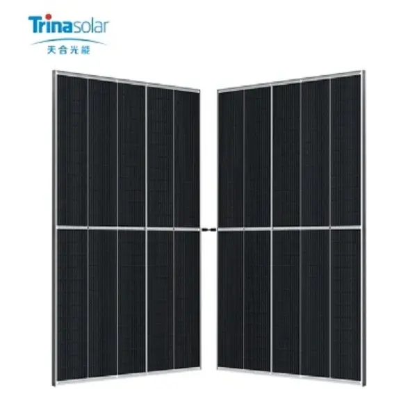고품질 까만 Tole 최대 Trina 정점 S 단청 크리스탈 PV 태양 전지판 550w 600w Trina 태양 전지판