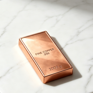 2kg .999 Fine Pure Copper Bullion <b>Bar</b> Custom Engraving Decoration Collection Gift Ingot - Product Image 1