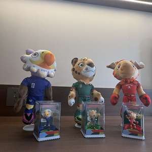 Peluche de Alta Calidad de las Mascotas de la Copa Mundial de la <span class=keywords><strong>FIFA</strong></span> 2026, Muñeco de Peluche para Fanáticos del Fútbol, Peluche Mundial 2026, Personalizado - Product Image 1