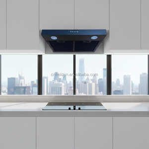 <span class=keywords><strong>Hotte</strong></span> encastrable fine de 60 cm avec double moteur en cuivre et commande mécanique pour extracteur d'air de cuisine - Product Image 3
