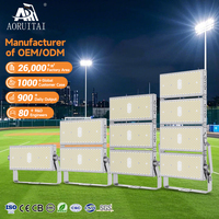Reflector de aluminio fundido a presión AORUITAI Ip66 250W 500W 750W 1000W 1250W Estadios deportivos Luz de inundación LED