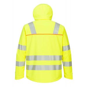 PORTWEST - DX475YBR4XL DX4 High visibility yellow/black <b>Softshell</b> <b>jacket</b> (3L) - EAN 5036108359424 <b>HI</b>-<b>VIS</b> WORKWEAR - Product Image 2
