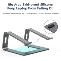 Soporte desmontable ergonómico Riser Metal aleación de aluminio Notebook plegable aluminio Dj escritorio portátil soporte para Macbook