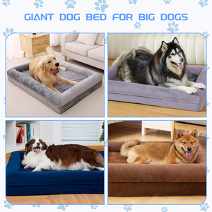 OEM y ODM de alta resistencia extra grande XL XXL impermeable lavable ortopédico de espuma viscoelástica cama para perros grandes - Product Image 2