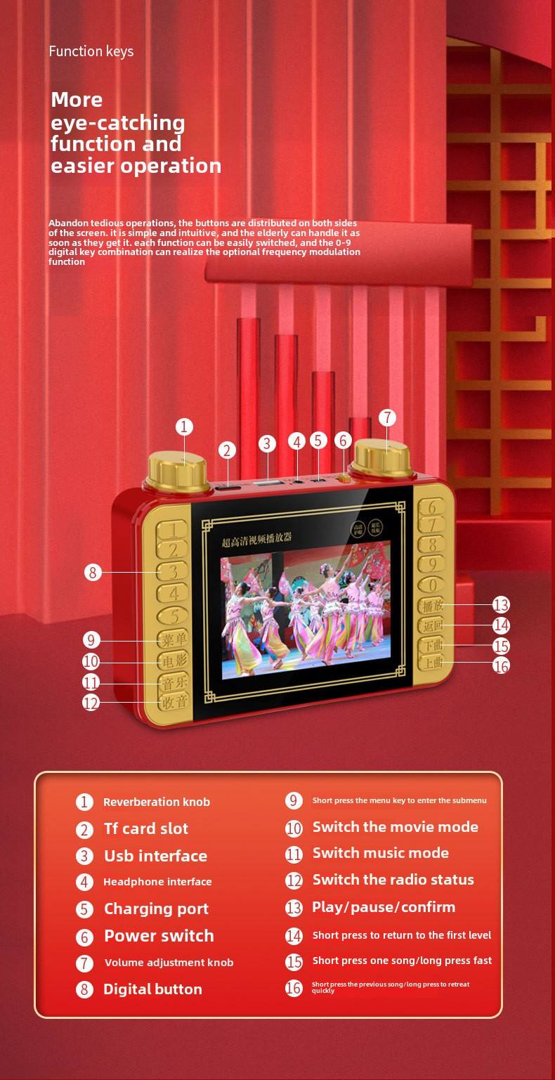 Rouge [hd charge rapide vie de la batterie unique]