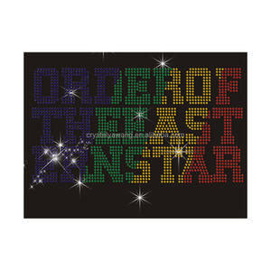 Autocollants de transfert thermique personnalisés en forme de cœur OES 1850 pour t-shirts, mode, sororité, à repasser, OES SISTAS, motifs en cristal - Product Image 6