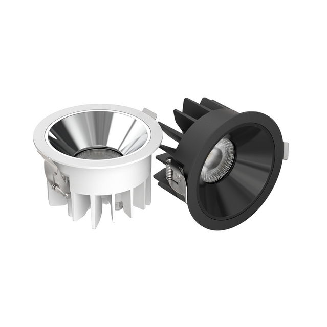 60W High Lumen COB LED Recessed Spotlight CRI 90+ Anti-glare Commercial Downlight for Gallery Hotel