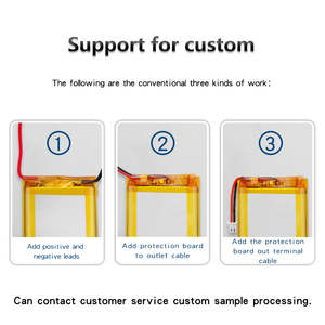 סוללת פולימר 503450 1000mAh <span class=keywords><strong>3.7V</strong></span> <span class=keywords><strong>LiPo</strong></span> עבור מיני רחפנים, פריקה גבוהה עם תקן CE/UL - Product Image 3