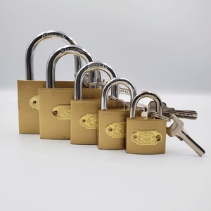 38 मिमी पीतल रंग की नकल पेंटिंग आयरन पैडलॉक, कंप्यूटर कुंजी सस्ती कीमत के साथ - Product Image 2