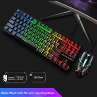 Clavier mécanique tactile G87 rétroéclairé pour jeux e-sport, ordinateur portable, ordinateur de bureau, 87 touches, bureau, entreprise, jeux