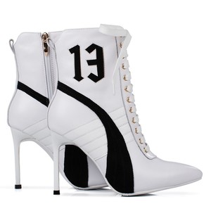 New Style Custom Logo High Heel Lace-Up Zip Western Ankle <b>Boots</b> <b>Women</b> Pointed Toe <b>for</b> <b>Boots</b> Autumn <b>Summer</b> - Product Image 6