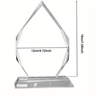 Trophée en cristal en forme de larme gravé sur mesure HBL pour la cérémonie de reconnaissance des services des employés, cadeau