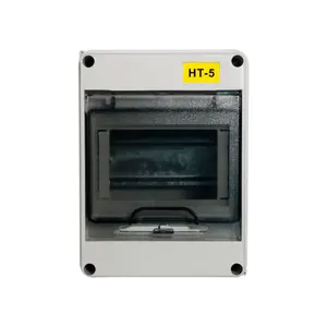 HT Series 5 way IP65 waterproof plastic distribution/ temporary power distribution box