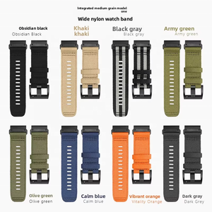Correa táctica de nailon de liberación rápida con hebilla de acero inoxidable para relojes <span class=keywords><strong>Garmin</strong></span> <span class=keywords><strong>Tactix</strong></span> <span class=keywords><strong>7</strong></span> <span class=keywords><strong>Pro</strong></span> y Fenix 8 - Product Image 2