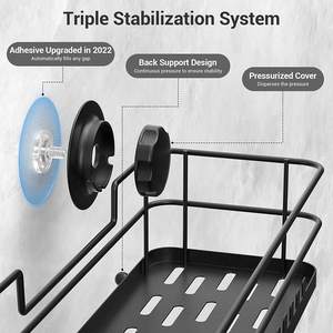 Estante Esquinero Adhesivo de <span class=keywords><strong>Acero</strong></span> <span class=keywords><strong>Inoxidable</strong></span> Moderno <span class=keywords><strong>para</strong></span> <span class=keywords><strong>Ducha</strong></span>, Soporte Triangular de Pared <span class=keywords><strong>para</strong></span> Almacenamiento en Baño - Product Image 4